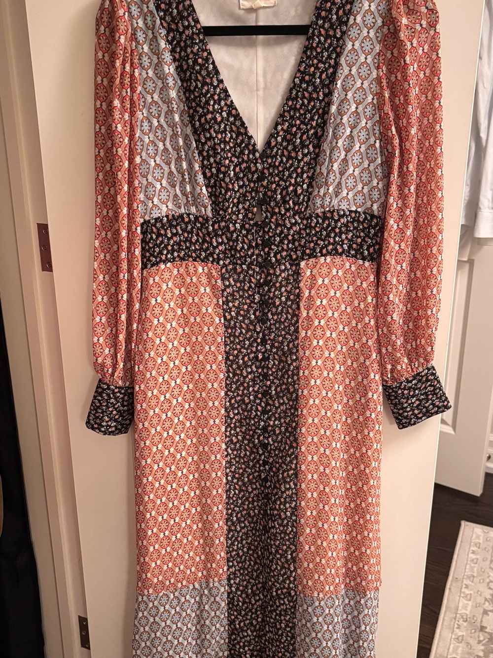 Patterned Flowy Maxi Dress